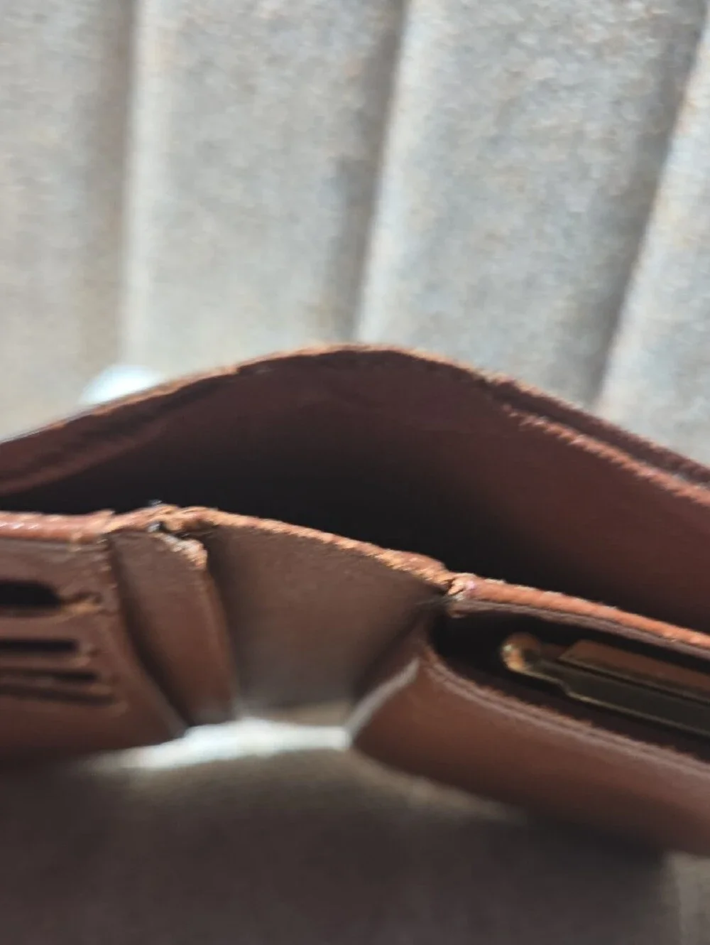 Louis Vuitton Monogram Canvas Brown and Gold Snap Compact Wallet